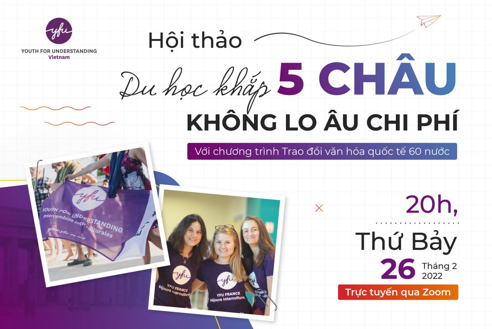 Hội thảo du học trực tuyến YFU Vietnam