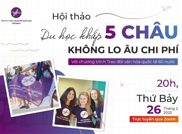 HỘI THẢO TRỰC TUYẾN VỀ CHỦ ĐỀ DU HỌC KHẮP 5 CHÂU – KHÔNG LO ÂU CHI PHÍ