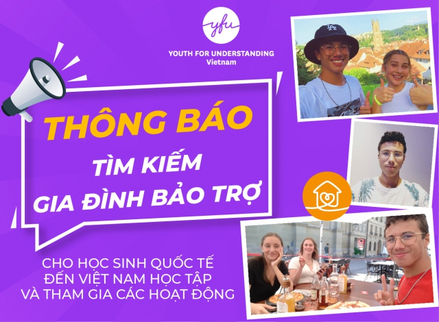 THÔNG BÁO TÌM KIẾM GIA ĐÌNH BẢO TRỢ CHO DHS QUỐC TẾ