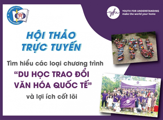 HỘI THẢO: Tìm hiểu các loại chương trình Du học trao đổi văn hóa quốc tế