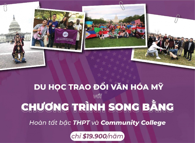 DU HỌC TRAO ĐỔI VĂN HÓA MỸ VỚI CHƯƠNG TRÌNH SONG BẰNG